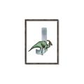 Picture of Green Dino J  _GroupedProduct_Rectangle_Portrait_Mini_ _GroupedProduct_Rectangle_Portrait_Canvas_Framed_
