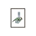 Picture of Green Dino J  _GroupedProduct_Rectangle_Portrait_Mini_ _GroupedProduct_Rectangle_Portrait_Canvas_Framed_