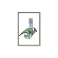 Picture of Green Dino J  _GroupedProduct_Rectangle_Portrait_Mini_ _GroupedProduct_Rectangle_Portrait_Canvas_Framed_