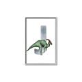 Picture of Green Dino J  _GroupedProduct_Rectangle_Portrait_Mini_ _GroupedProduct_Rectangle_Portrait_Canvas_Framed_