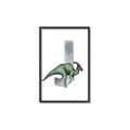 Picture of Green Dino J  _GroupedProduct_Rectangle_Portrait_Mini_ _GroupedProduct_Rectangle_Portrait_Canvas_Framed_