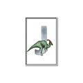 Picture of Green Dino J  _GroupedProduct_Rectangle_Portrait_Mini_ _GroupedProduct_Rectangle_Portrait_Canvas_Framed_