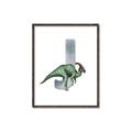 Picture of Green Dino J  _GroupedProduct_Rectangle_Portrait_Mini_ _GroupedProduct_Rectangle_Portrait_Canvas_Framed_