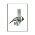 Picture of Green Dino J  _GroupedProduct_Rectangle_Portrait_Mini_ _GroupedProduct_Rectangle_Portrait_Canvas_Framed_