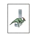 Picture of Green Dino J  _GroupedProduct_Rectangle_Portrait_Mini_ _GroupedProduct_Rectangle_Portrait_Canvas_Framed_