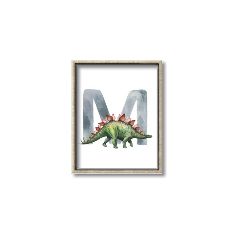 Picture of Green Dino M  _GroupedProduct_Rectangle_Portrait_Mini_ _GroupedProduct_Rectangle_Portrait_Canvas_Framed_