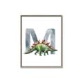 Picture of Green Dino M  _GroupedProduct_Rectangle_Portrait_Mini_ _GroupedProduct_Rectangle_Portrait_Canvas_Framed_