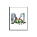 Picture of Green Dino M  _GroupedProduct_Rectangle_Portrait_Mini_ _GroupedProduct_Rectangle_Portrait_Canvas_Framed_