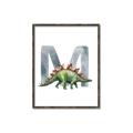 Picture of Green Dino M  _GroupedProduct_Rectangle_Portrait_Mini_ _GroupedProduct_Rectangle_Portrait_Canvas_Framed_