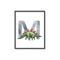 Picture of Green Dino M  _GroupedProduct_Rectangle_Portrait_Mini_ _GroupedProduct_Rectangle_Portrait_Canvas_Framed_