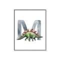Picture of Green Dino M  _GroupedProduct_Rectangle_Portrait_Mini_ _GroupedProduct_Rectangle_Portrait_Canvas_Framed_