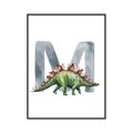 Picture of Green Dino M  _GroupedProduct_Rectangle_Portrait_Mini_ _GroupedProduct_Rectangle_Portrait_Canvas_Framed_