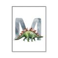 Picture of Green Dino M  _GroupedProduct_Rectangle_Portrait_Mini_ _GroupedProduct_Rectangle_Portrait_Canvas_Framed_