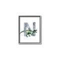Picture of Green Dino N  _GroupedProduct_Rectangle_Portrait_Mini_ _GroupedProduct_Rectangle_Portrait_Canvas_Framed_