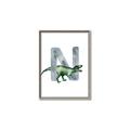 Picture of Green Dino N  _GroupedProduct_Rectangle_Portrait_Mini_ _GroupedProduct_Rectangle_Portrait_Canvas_Framed_