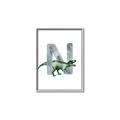 Picture of Green Dino N  _GroupedProduct_Rectangle_Portrait_Mini_ _GroupedProduct_Rectangle_Portrait_Canvas_Framed_