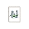 Picture of Green Dino N  _GroupedProduct_Rectangle_Portrait_Mini_ _GroupedProduct_Rectangle_Portrait_Canvas_Framed_