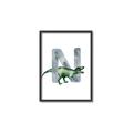 Picture of Green Dino N  _GroupedProduct_Rectangle_Portrait_Mini_ _GroupedProduct_Rectangle_Portrait_Canvas_Framed_