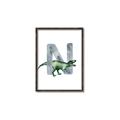 Picture of Green Dino N  _GroupedProduct_Rectangle_Portrait_Mini_ _GroupedProduct_Rectangle_Portrait_Canvas_Framed_