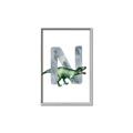 Picture of Green Dino N  _GroupedProduct_Rectangle_Portrait_Mini_ _GroupedProduct_Rectangle_Portrait_Canvas_Framed_