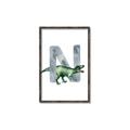 Picture of Green Dino N  _GroupedProduct_Rectangle_Portrait_Mini_ _GroupedProduct_Rectangle_Portrait_Canvas_Framed_