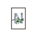 Picture of Green Dino N  _GroupedProduct_Rectangle_Portrait_Mini_ _GroupedProduct_Rectangle_Portrait_Canvas_Framed_