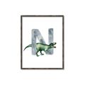 Picture of Green Dino N  _GroupedProduct_Rectangle_Portrait_Mini_ _GroupedProduct_Rectangle_Portrait_Canvas_Framed_