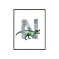 Picture of Green Dino N  _GroupedProduct_Rectangle_Portrait_Mini_ _GroupedProduct_Rectangle_Portrait_Canvas_Framed_