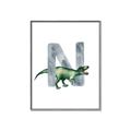 Picture of Green Dino N  _GroupedProduct_Rectangle_Portrait_Mini_ _GroupedProduct_Rectangle_Portrait_Canvas_Framed_
