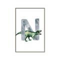 Picture of Green Dino N  _GroupedProduct_Rectangle_Portrait_Mini_ _GroupedProduct_Rectangle_Portrait_Canvas_Framed_