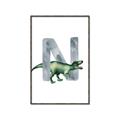 Picture of Green Dino N  _GroupedProduct_Rectangle_Portrait_Mini_ _GroupedProduct_Rectangle_Portrait_Canvas_Framed_