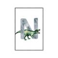 Picture of Green Dino N  _GroupedProduct_Rectangle_Portrait_Mini_ _GroupedProduct_Rectangle_Portrait_Canvas_Framed_