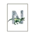 Picture of Green Dino N  _GroupedProduct_Rectangle_Portrait_Mini_ _GroupedProduct_Rectangle_Portrait_Canvas_Framed_