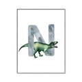 Picture of Green Dino N  _GroupedProduct_Rectangle_Portrait_Mini_ _GroupedProduct_Rectangle_Portrait_Canvas_Framed_