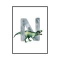 Picture of Green Dino N  _GroupedProduct_Rectangle_Portrait_Mini_ _GroupedProduct_Rectangle_Portrait_Canvas_Framed_