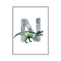 Picture of Green Dino N  _GroupedProduct_Rectangle_Portrait_Mini_ _GroupedProduct_Rectangle_Portrait_Canvas_Framed_