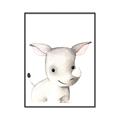 Picture of Nursery Rhino _GroupedProduct_Rectangle_Portrait_Mini_ _GroupedProduct_Rectangle_Portrait_Canvas_Framed_