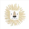 Picture of Lion Drawing _GroupedProduct_Square_Mini_ _GroupedProduct_Square_Unframed_Print_Only_