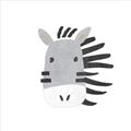 Picture of Zebra Drawing _GroupedProduct_Square_Mini_ _GroupedProduct_Square_Unframed_Print_Only_