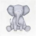 Picture of Nursery Elephant _GroupedProduct_Square_Mini_ _GroupedProduct_Square_Unframed_Print_Only_