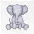 Picture of Nursery Elephant _GroupedProduct_Square_Mini_ _GroupedProduct_Square_Unframed_Print_Only_