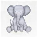 Picture of Nursery Elephant _GroupedProduct_Square_Mini_ _GroupedProduct_Square_Unframed_Print_Only_
