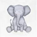 Picture of Nursery Elephant _GroupedProduct_Square_Mini_ _GroupedProduct_Square_Unframed_Print_Only_