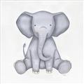 Picture of Nursery Elephant _GroupedProduct_Square_Mini_ _GroupedProduct_Square_Unframed_Print_Only_
