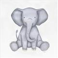 Picture of Nursery Elephant _GroupedProduct_Square_Mini_ _GroupedProduct_Square_Unframed_Print_Only_