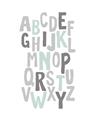 Picture of Mint Alphabet II _GroupedProduct_Rectangle_Portrait_Mini_ _GroupedProduct_Rectangle_Portrait_Unframed_Print_Only_