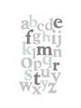 Picture of Mint Alphabet III _GroupedProduct_Rectangle_Portrait_Mini_ _GroupedProduct_Rectangle_Portrait_Unframed_Print_Only_