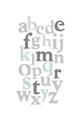Picture of Mint Alphabet III _GroupedProduct_Rectangle_Portrait_Mini_ _GroupedProduct_Rectangle_Portrait_Unframed_Print_Only_