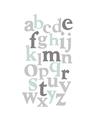 Picture of Mint Alphabet III _GroupedProduct_Rectangle_Portrait_Mini_ _GroupedProduct_Rectangle_Portrait_Unframed_Print_Only_