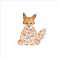Picture of Baby Floral Fox _GroupedProduct_Square_Mini_ _GroupedProduct_Square_Unframed_Print_Only_